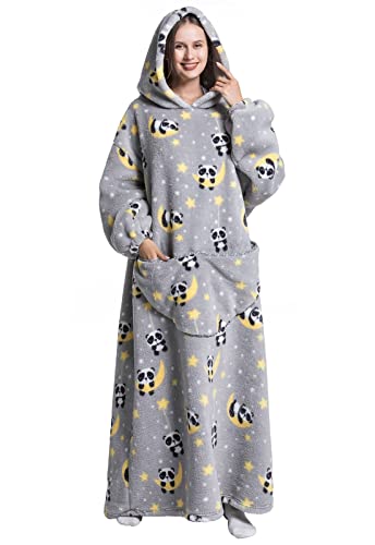 Sixyotie Oversize Hoodie Decke Damen Unisex Kapuzenpullover Riesen Sweatshirt Super Weich und Bequem Geeignet für Erwachsene Männer Frauen Jugendliche (F1) von Sixyotie