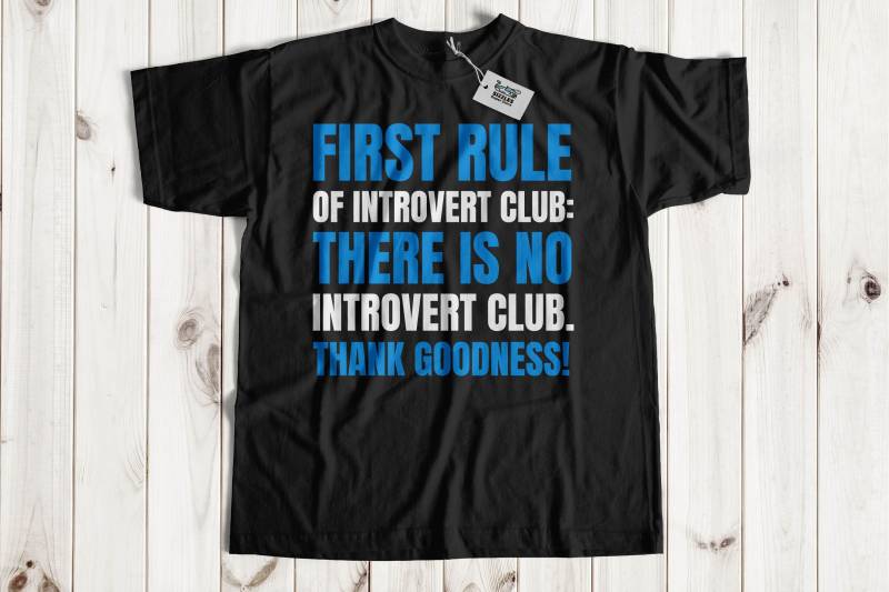 First Rule Of Introvert Club Unisex Lustiges Introvertiertes T-Shirt, Lustige Introvertierte Geschenkideen, Geselliges Shirt, Don't Talk To Me von SizzlesSuperStore