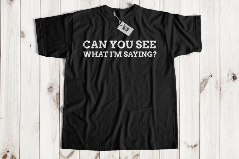 Kannst Du Sehen Was Ich Sage? | Taubes T-Shirt Hörgerät Geschenkideen Sign Language Shirt von SizzlesSuperStore