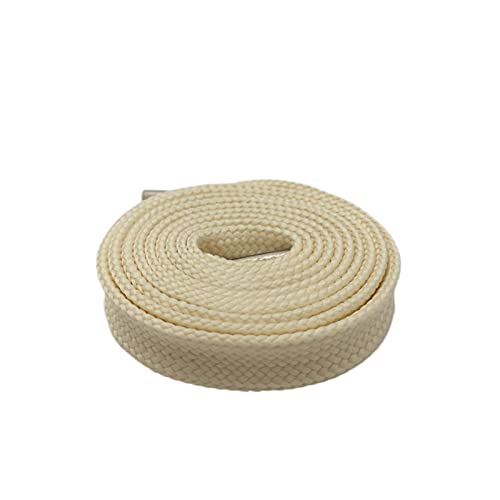 1,8cm 0,7 '' Fat Shoelaces für Lady Woman Heavy Duty Schnürsenkel Sneaker Flach Breite Schuhe Strings, 134 Apricot, 100cm von Sjzwt