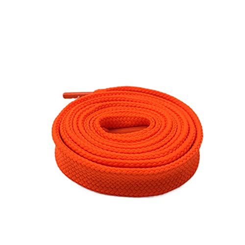 1,8cm 0,7 '' Fat Shoelaces für Lady Woman Heavy Duty Schnürsenkel Sneaker Flach Breite Schuhe Strings, 136 Fluorescein Red, 100cm von Sjzwt