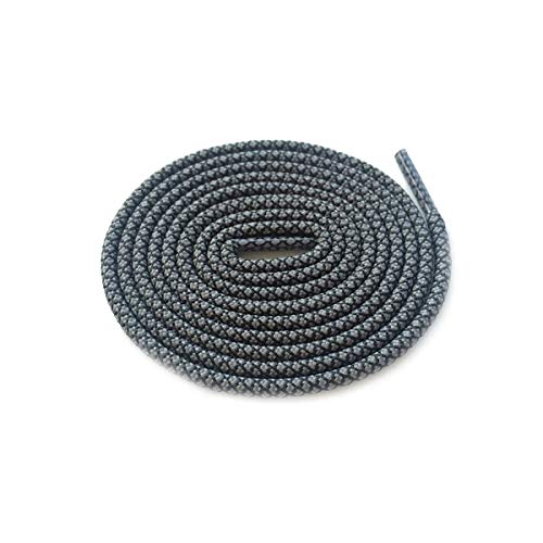 Schnürsenkel Multi Color Zwei tonte Shoestring Farbige Kinder-Sport-Schuh-Spitze-Runde Seil Bootlace, 46 Dunkelgrau Schwarz, 180 cm Schnürsenkel Multi Color Zwei tonte Shoestring Farbige Kinder-Sport-Schuh-Spitze-Runde Seil Bootlace, 46 Dunkelgrau Schwarz, 180 cm von Sjzwt