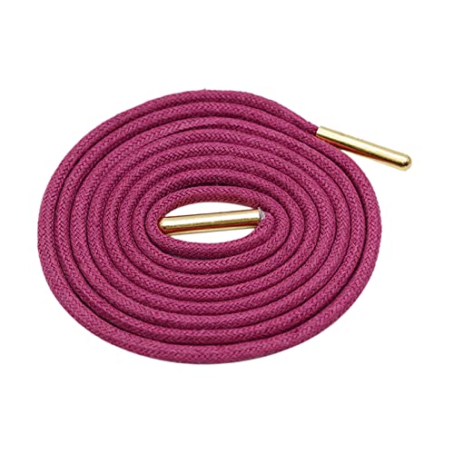 Sjzwt Schnürsenkel 9 Farben 300cm lang Wachs Runde Schnürsenkel Faden Schnürsenkel für Herren und Damen, 1107 Rose Red., Einheitsgröße von Sjzwt