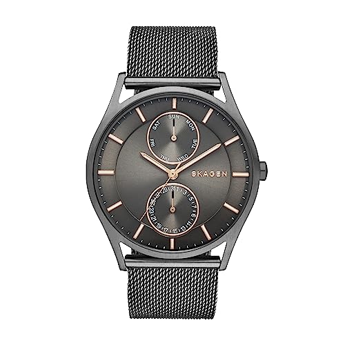 Skagen Herren Analog Quarz Uhr mit Edelstahl Armband SKW6180 von Skagen