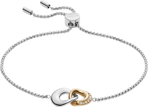 SKAGEN Armband Für Frauen Kariana, Länge: 216mm, Breite: 12mm Gold, Silber Edelstahlarmband, SKJ1612998 von Skagen