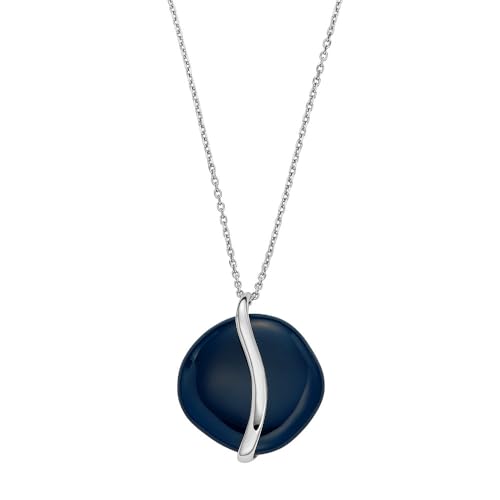 SKAGEN Damenkette Sofie Sea Glass Anhänger Organic Shape blau, SKJ1809040 SKAGEN Damenkette Sofie Sea Glass Anhänger Organic Shape blau, SKJ1809040 von Skagen