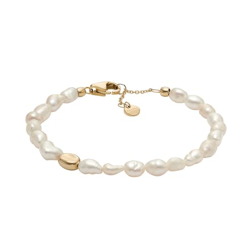 Skagen Damen Agnethe Pearl Gold Edelstahlarmband, SKJ1825710 Skagen Damen Agnethe Pearl Gold Edelstahlarmband, SKJ1825710 von Skagen