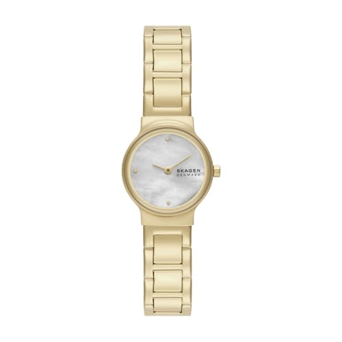 Skagen Freja Lille Damenuhr, Quarz-Zweizeigerwerk mit Edelstahl- oder Lederarmband von Skagen