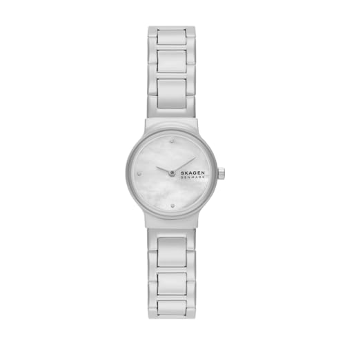 Skagen Freja Lille Damenuhr, Quarz-Zweizeigerwerk mit Edelstahl- oder Lederarmband von Skagen