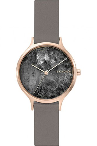 SKAGEN Damen Analog Quarz Uhr mit Leder Armband SKW2672 von Skagen