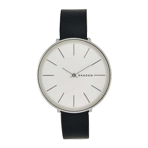 SKAGEN Damen Analog Quarz Uhr mit Leder Armband SKW2724 von Skagen