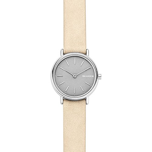 SKAGEN Damen Analog Quarz Uhr mit Leder Armband SKW2696 von Skagen