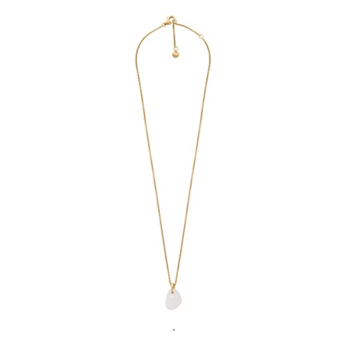 Skagen Damen-Edelstahl-Halskette mit Karabinerverschluss, poliert, Gold Skagen Damen-Edelstahl-Halskette mit Karabinerverschluss, poliert, Gold von Skagen