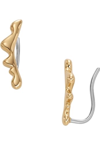 Skagen Damen-Ohrkletterer Liquid Metal Edelstahl goldfarben, SKJ1773710 Skagen Damen-Ohrkletterer Liquid Metal Edelstahl goldfarben, SKJ1773710 von Skagen