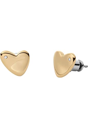 Skagen Ohrringe Für Frauen Kariana, Länge: 10mm, Höhe: 9.7mm Gold-Edelstahl-Ohrringe, SKJ1568710 von Skagen