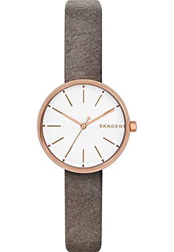 SKAGEN Damen Quarz Uhr mit Leder Armband SKW2644 von Skagen