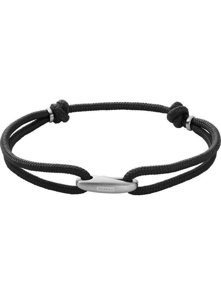 Skagen Edelstahlarmband Skagen Herren-Armband Perlon/Nylon, Edelstahl, Modern von Skagen