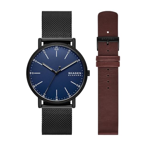 Skagen Herren Analog Quarz Uhr mit Edelstahl Armband SKW6933SET Skagen Herren Analog Quarz Uhr mit Edelstahl Armband SKW6933SET von Skagen