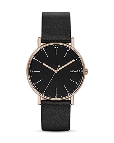 SKAGEN Herren Quarz Uhr mit Leder Armband SKW6401 von Skagen