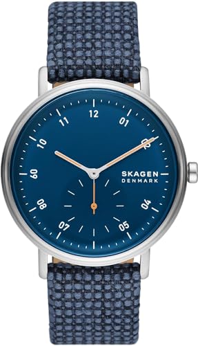 Skagen Herren-Uhren Analog Quarz One Size Blau 32025190 von Skagen