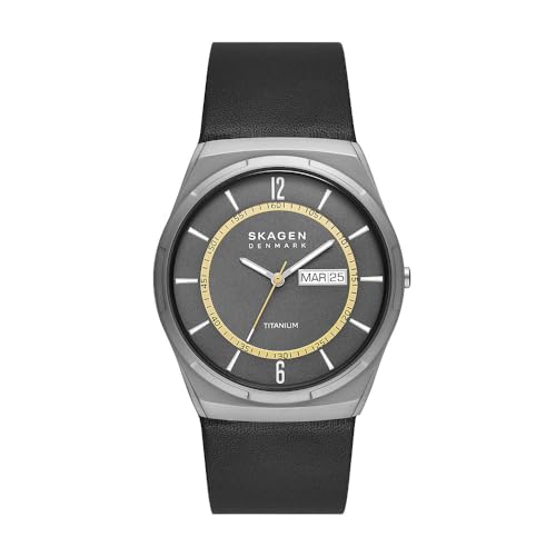 Skagen Herrenuhr Melbye Quarz/3-Zeiger Tag-Datum Uhrwerk 40 mm Gehäusegröße mit Lederarmband SKW6907 Skagen Herrenuhr Melbye Quarz/3-Zeiger Tag-Datum Uhrwerk 40 mm Gehäusegröße mit Lederarmband SKW6907 von Skagen