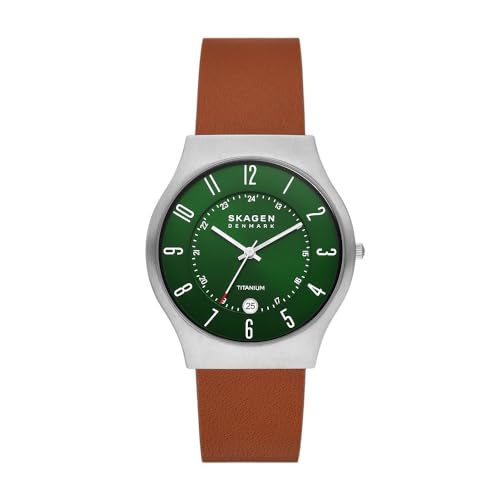 Skagen Herrenuhr Sundby Quarz/3-Zeiger Datum Uhrwerk 40 mm Gehäusegröße mit Lederarmband SKW6908 Skagen Herrenuhr Sundby Quarz/3-Zeiger Datum Uhrwerk 40 mm Gehäusegröße mit Lederarmband SKW6908 von Skagen