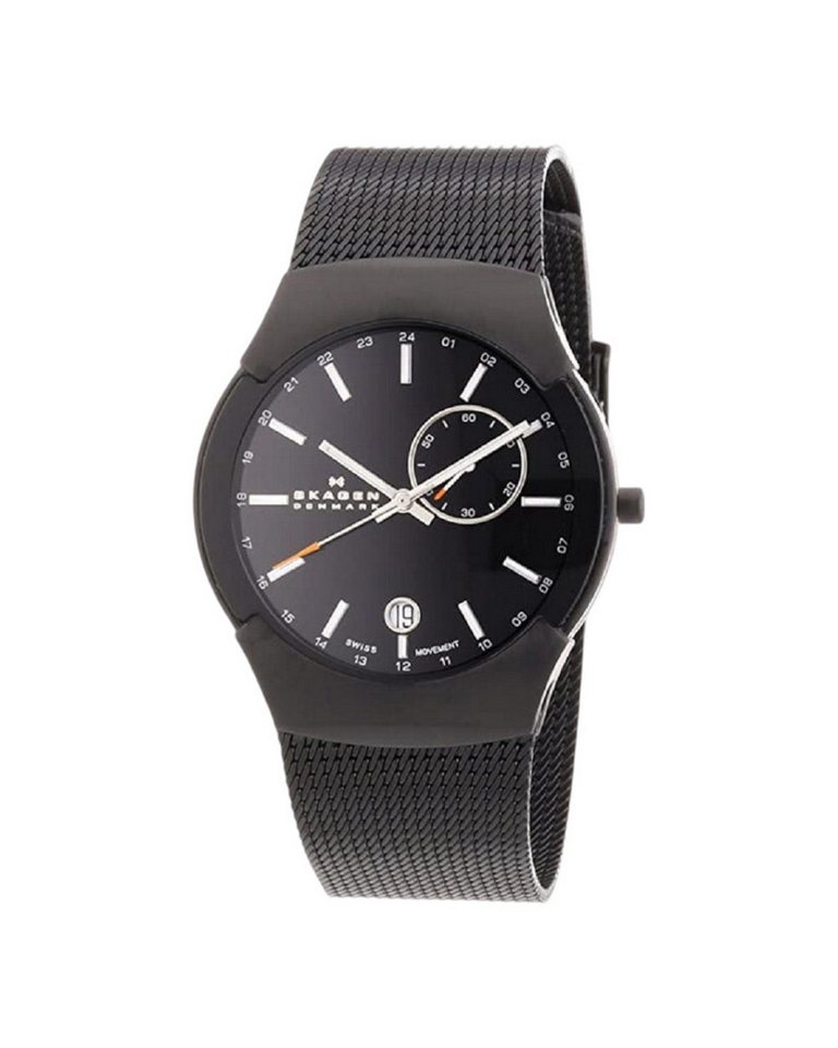 Skagen Quarzuhr, Herren Armbanduhr Analog Quarz Edelstahl beschichtet 983XLBB von Skagen