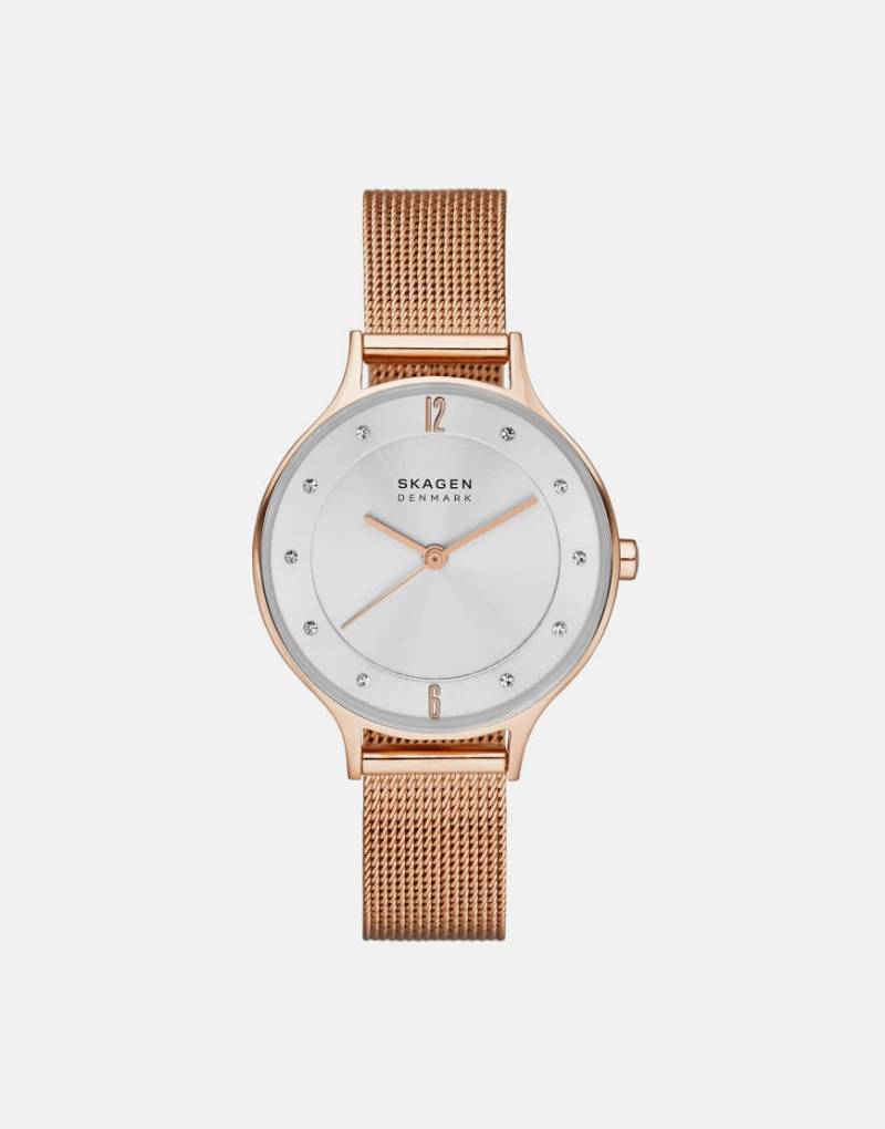 Skagen - SKW2151 Anita - Uhr mit Netzarmband in Roségold von Skagen
