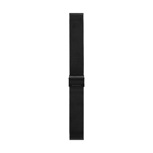 Skagen Watch Strap SKB6063, 20mm Standard Steel Mesh Strap, Black von Skagen