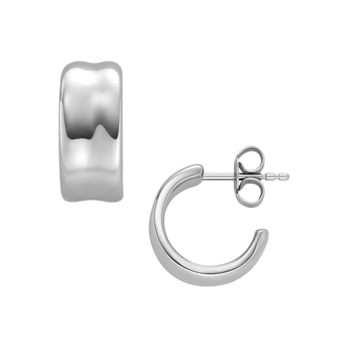 Skagen Women's Stainless Steel Push Back Earrings Mattes Silber,6.6Lx6.6Wx2.5Hcm von Skagen