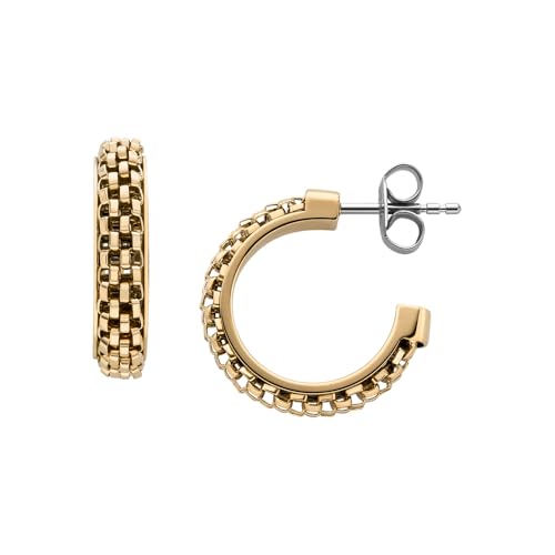 Skagen Women's Stainless Steel Push Back Earrings Zitronengold,6.6Lx6.6Wx2.5Hcm von Skagen