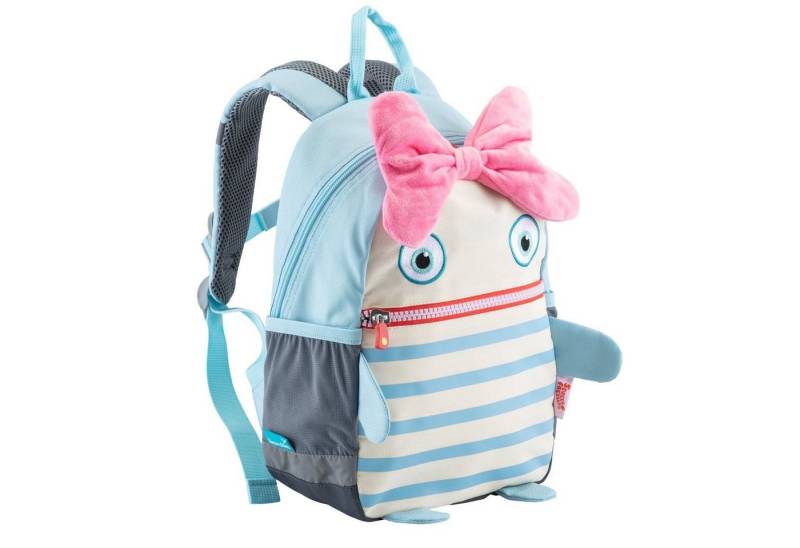 Skandika Kinderrucksack für Mädchen und Jungen von 1 bis 5 Jahren, Sorgenfresser, Brustgurt, 8 L, Namensschild, reflektierende Elemente, Kindergartenrucksack von Skandika