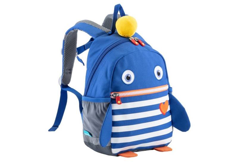 Skandika Kinderrucksack für Mädchen und Jungen von 1 bis 5 Jahren, Sorgenfresser, Brustgurt, 8 L, Namensschild, reflektierende Elemente, Kindergartenrucksack von Skandika