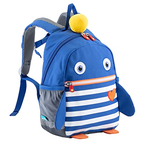 Skandika Sorgenfresser Kinderrucksack Ping | Kinder Rucksack ab 1-5 Jahre für Mädchen und Jungen, 8 L, Namensschild, reflektierende Elemente, Outdoor | Kindergartenrucksack, Vorschulrucksack von Skandika