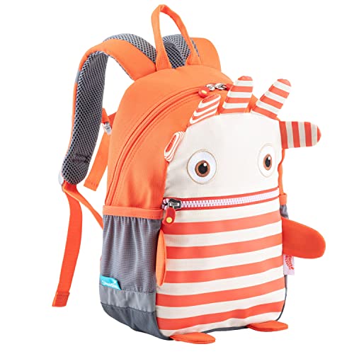 Skandika Sorgenfresser Kinderrucksack Saggo | Kinder Rucksack ab 1-5 Jahre für Mädchen und Jungen, 8 L, Namensschild, reflektierende Elemente, Outdoor | Kindergartenrucksack, Vorschulrucksack von Skandika