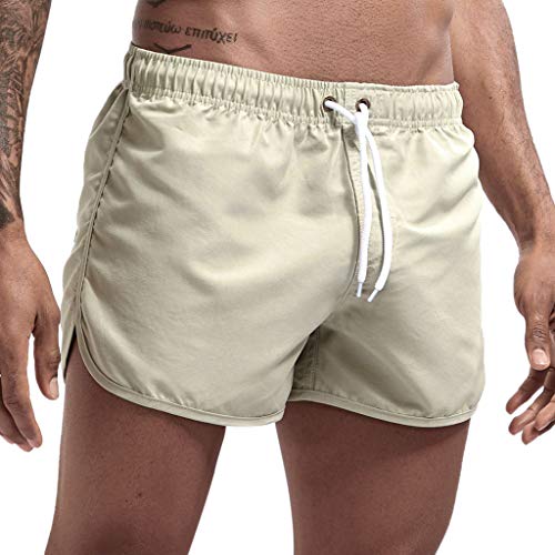 Badehose Herren Kurz Hosen Sommer Strandshorts Leicht Sport Shorts Schnelltrocknend Badeshorts Kurzen Strandhose Sporthose mit Tunnelzug Schwimmhose Boardshorts für Männer von Skang