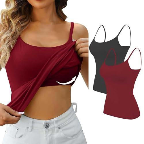 Meine Bestellungen Anzeigen Amazon BH Hemden Damen Ohne Bügel Baumwolle Unterwäsche Hemden Tank Top Mit Integriertem BH Ärmellos Unterhemden Camisole Shirts Damenunterhemd Microfaser T Shirt BH!!! von Skang