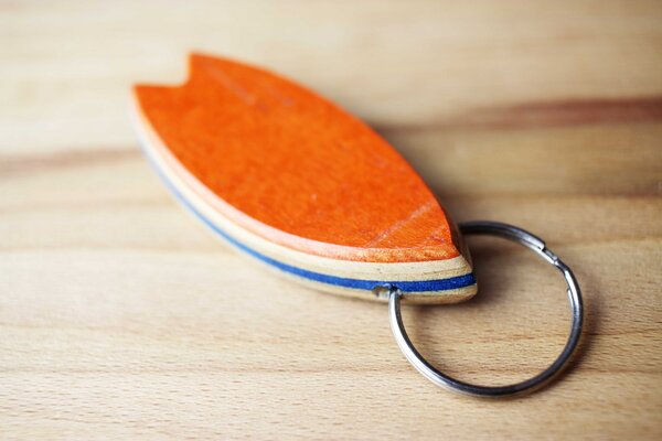 Skatan-llc Surfbrett Schlüsselanhänger, Surfboard Keychain, Surfbrett Schlüsselanhänger aus gebrauchten Skateboards von Skatan-llc