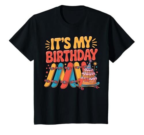 Kinder Skateboard 7. Geburtstag 7 Jahre Old Skateboarder Skateboarding T-Shirt Kinder Skateboard 7. Geburtstag 7 Jahre Old Skateboarder Skateboarding T-Shirt von Skateboard Birthday Theme Party