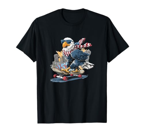 USA City Skateboard Adler Look für Jungen und Mädchen T-Shirt USA City Skateboard Adler Look für Jungen und Mädchen T-Shirt von Skateboard Eagle Outfit