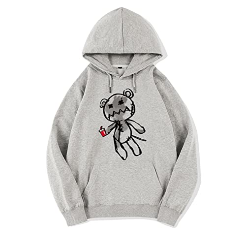 Skateboard Frog Kapuzenpullover Homme Kapuzenpullover Sweatshirts y2k Goth Niedlicher Baumwollpullover Damen Chic von Skateboard Frog