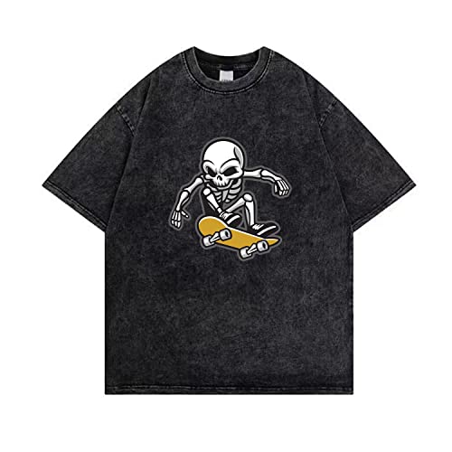 Unisex T-Shirts für Erwachsene Goth T Shirt Y2K Neuheit Harajuku Grafik Tops Distressed Anime Kleidung von Skateboard Frog