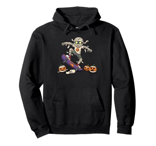 Skateboard Skateboarder Mama Kürbis Halloween Herren Damen Pullover Hoodie von Skateboarding Lover Halloween Outfits for Boy Girl