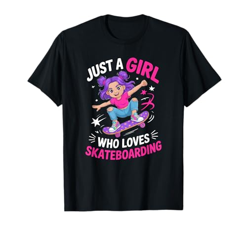 Skateboarding für Mädchen T-Shirt von Skateboarding Shirts & Gifts for Girls