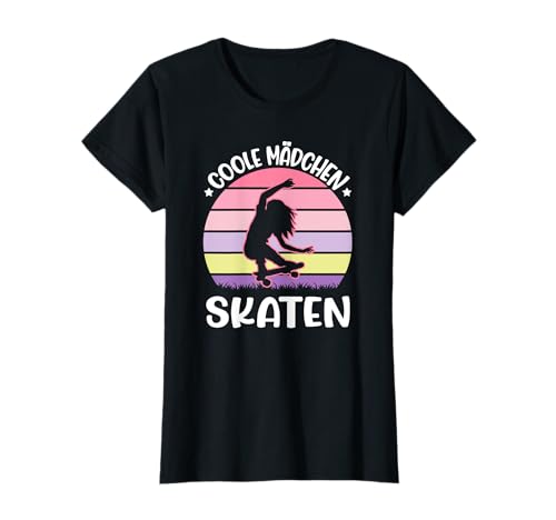 Damen Skaterin Frauen Skateboard, Coole Mädchen Skaten T-Shirt Damen Skaterin Frauen Skateboard, Coole Mädchen Skaten T-Shirt von Skateboarding Skateboard Geschenke Und Zubehör