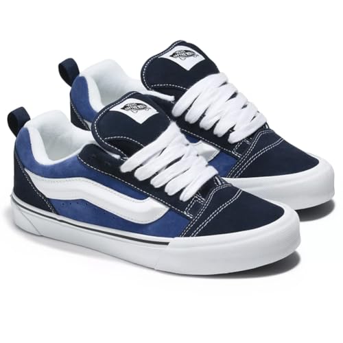 KNU Skool Sneaker Mode V4ns Original garantiert Unisex Erwachsene 2024, Blau Weiß, 42 EU von Skates