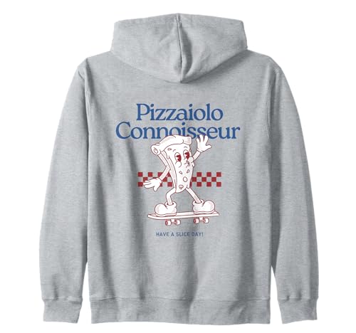 Pizzaiolo Kenner Lustige Pizza auf Skateboard Herren Teen Boy Kapuzenjacke von Skating Pizza for Men Women Boys Girls Teens Dads
