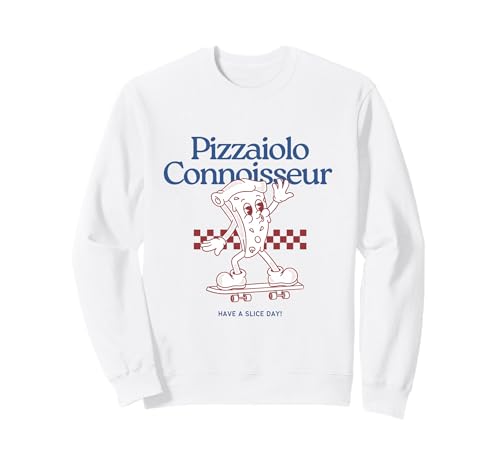 Pizzaiolo Kenner Lustige Pizza auf Skateboard Herren Teen Boy Sweatshirt von Skating Pizza for Men Women Boys Girls Teens Dads