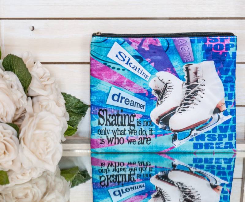 Pop Art Eiskunst Kosmetiktasche Geschenk Für Eisläufer von SkatingInspirations