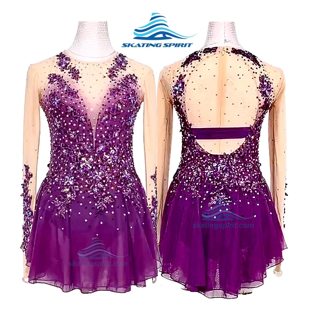 Custom Made Eiskunstlauf Kleid Für Mädchen Und Damen, Tanzkostüm - Sd254 von SkatingSpirit